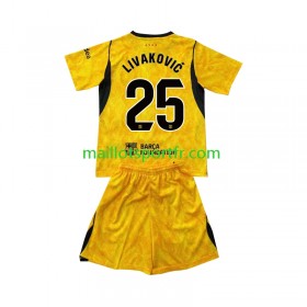 Maillot de Foot FC Barcelone Dominik Livakovic 25 Gardien Enfant Quatrième 2026/27